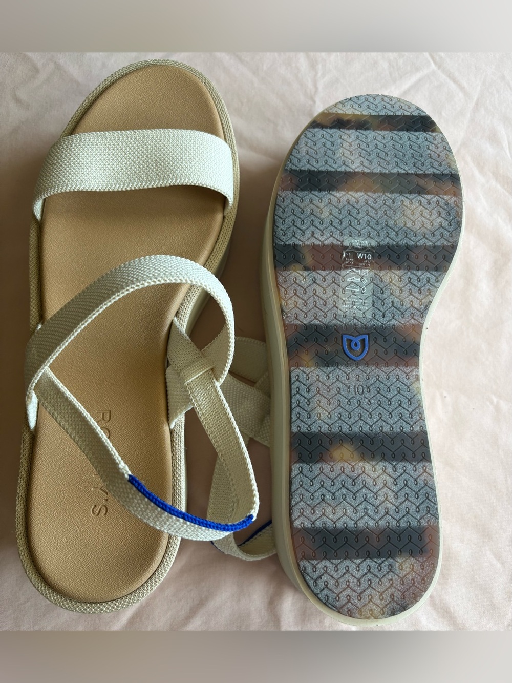 Rothy's Cream Sandals - Picture 3 of 5
